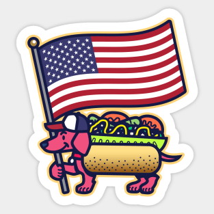 All-American Dog Sticker